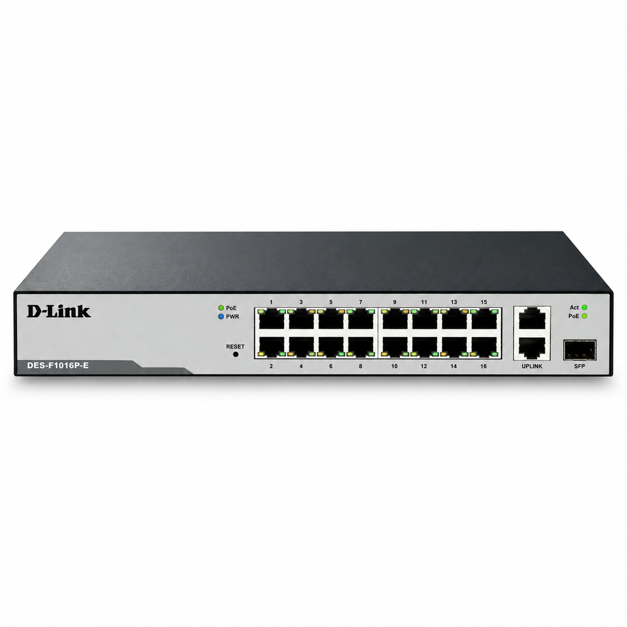 D Link Des F1016P E B 16 Port Poe Surveillance Switch